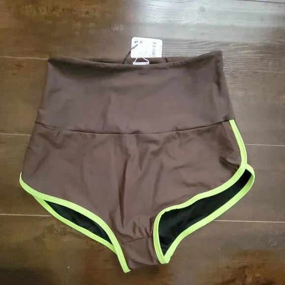 Free People Salt Gypsy Betty High-Waisted Surf Bottoms Womens M Swimsuit Bikini - Picture 2 of 6